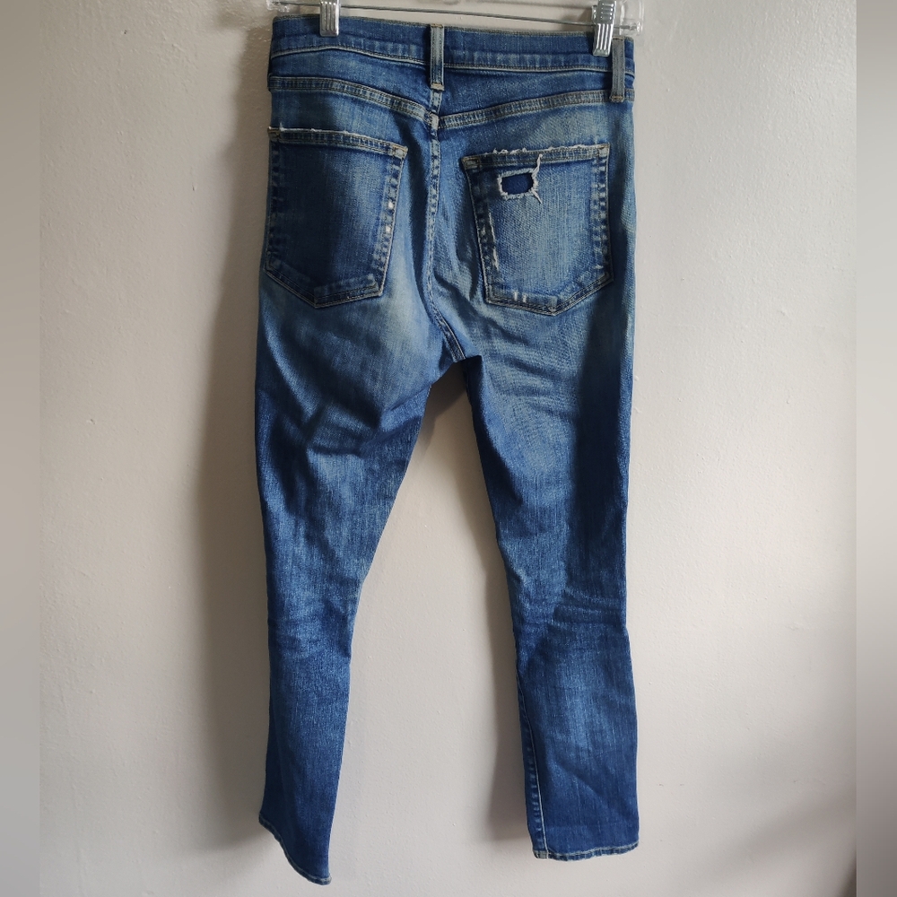 Nili Lotan Mid Rise Distressed Jeans - Picture 2 of 14